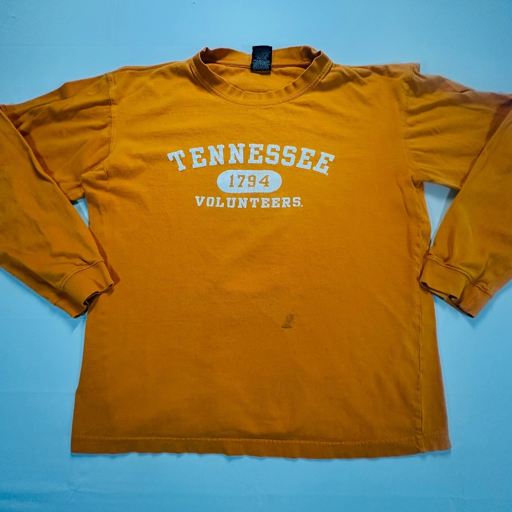 Starter Tennessee Volunteers Orange Long Sleeve T-Shirt Mens Medium NCAA 1794
